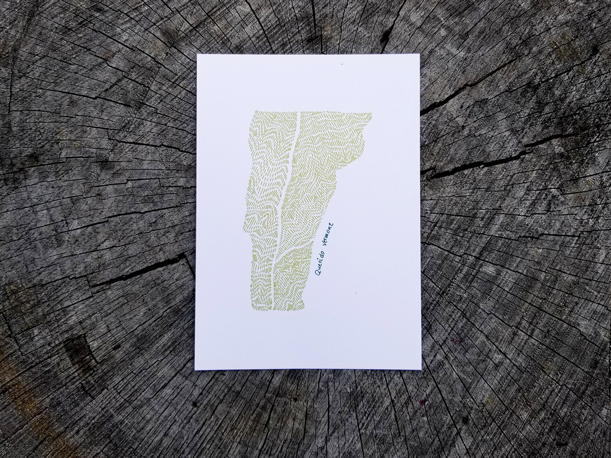 Hand Illustrated Vermont Long Trail | Art Print
